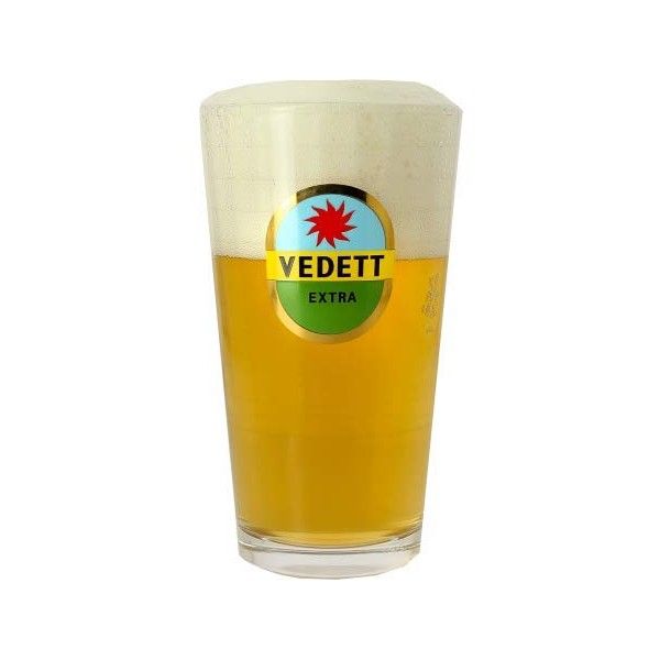 Verre à bière VEDETT EXTRA 33cl (différentes couleurs aléatoires)