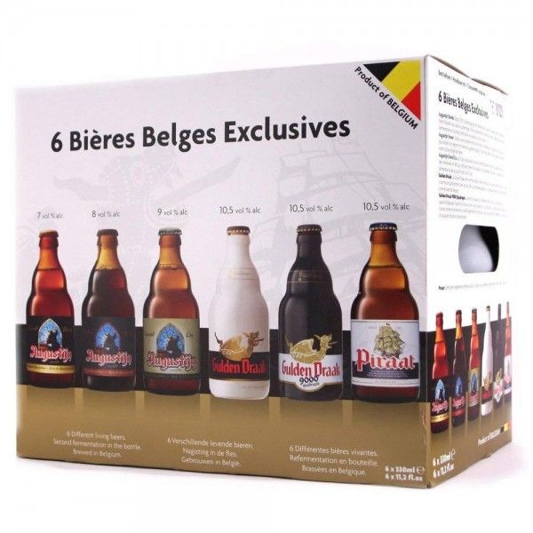 Coffret 6 Bières Belges exclusives 6*33cl