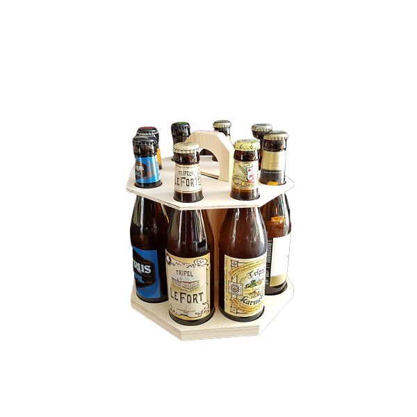 Carrousel bois 8 bières belges triple d'exception