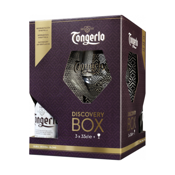 Coffret Tongerlo Discovery Box 3*33cl + 1 verre