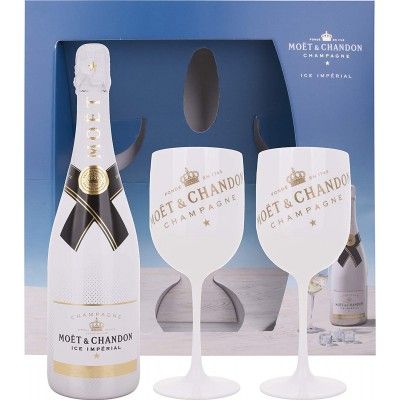 Coffret Moët et Chandon Ice Imperial + 2 verres - Champagne
