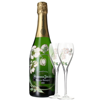 Coffret Perrier Jouet Belle Epoque 2012 + 2 flutes - Champagne