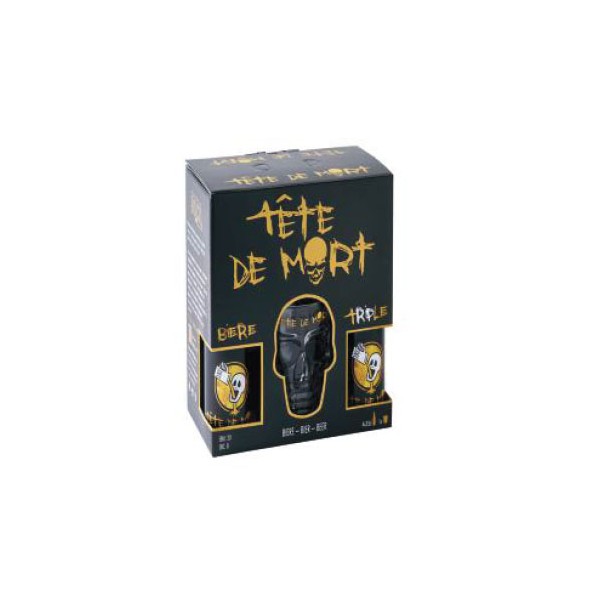 Coffret Tête de Mort 4x33cl + 1 verre - Coffrets/cadeaux