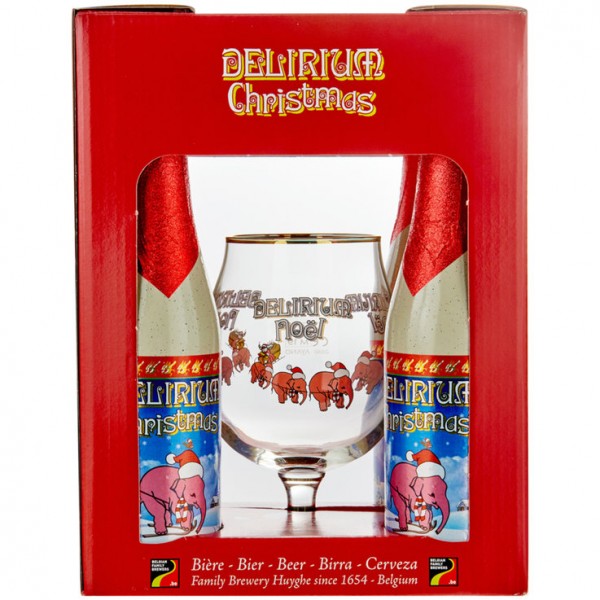 Coffret Delirium Christmas 4x33cl + 1 verre - Coffrets/cadeaux