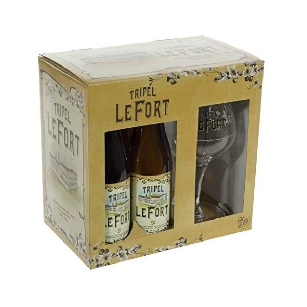 Coffret Lefort 4x33cl + 1 verre - Coffrets/cadeaux