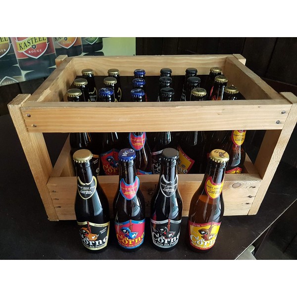 Caisse bois originale avec 24 bières La corne du Bois des Pendus - Bières